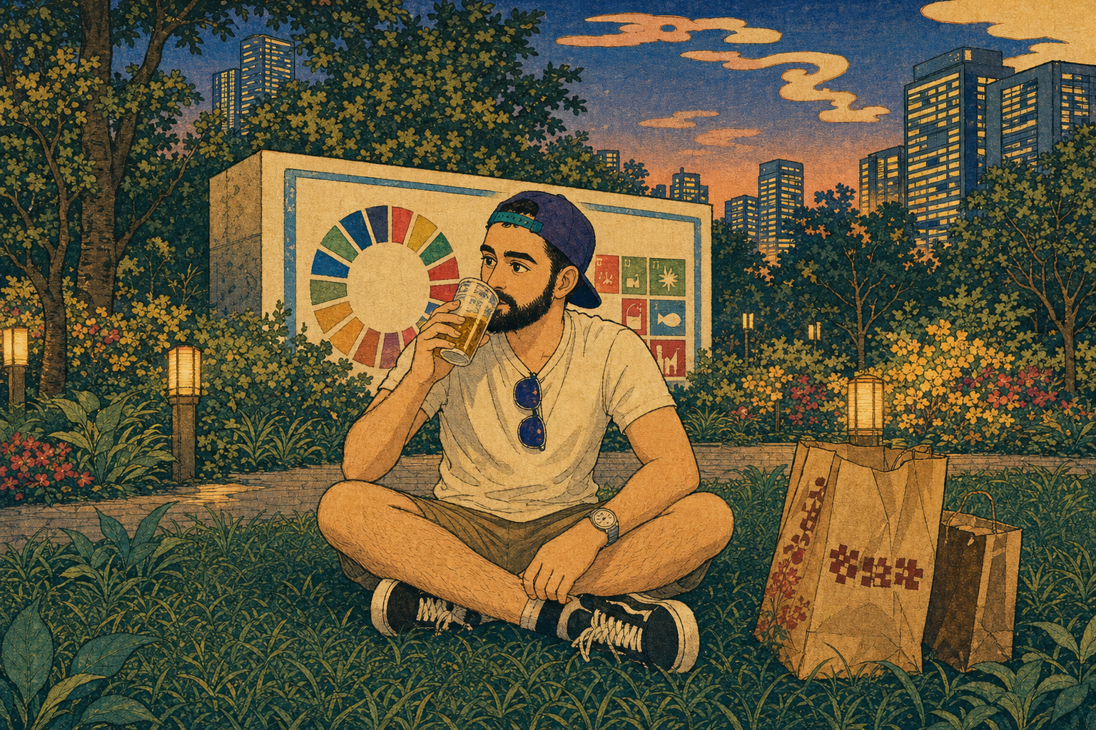 beer can to his lips
the sustainability wheel
spins backwards at dusk