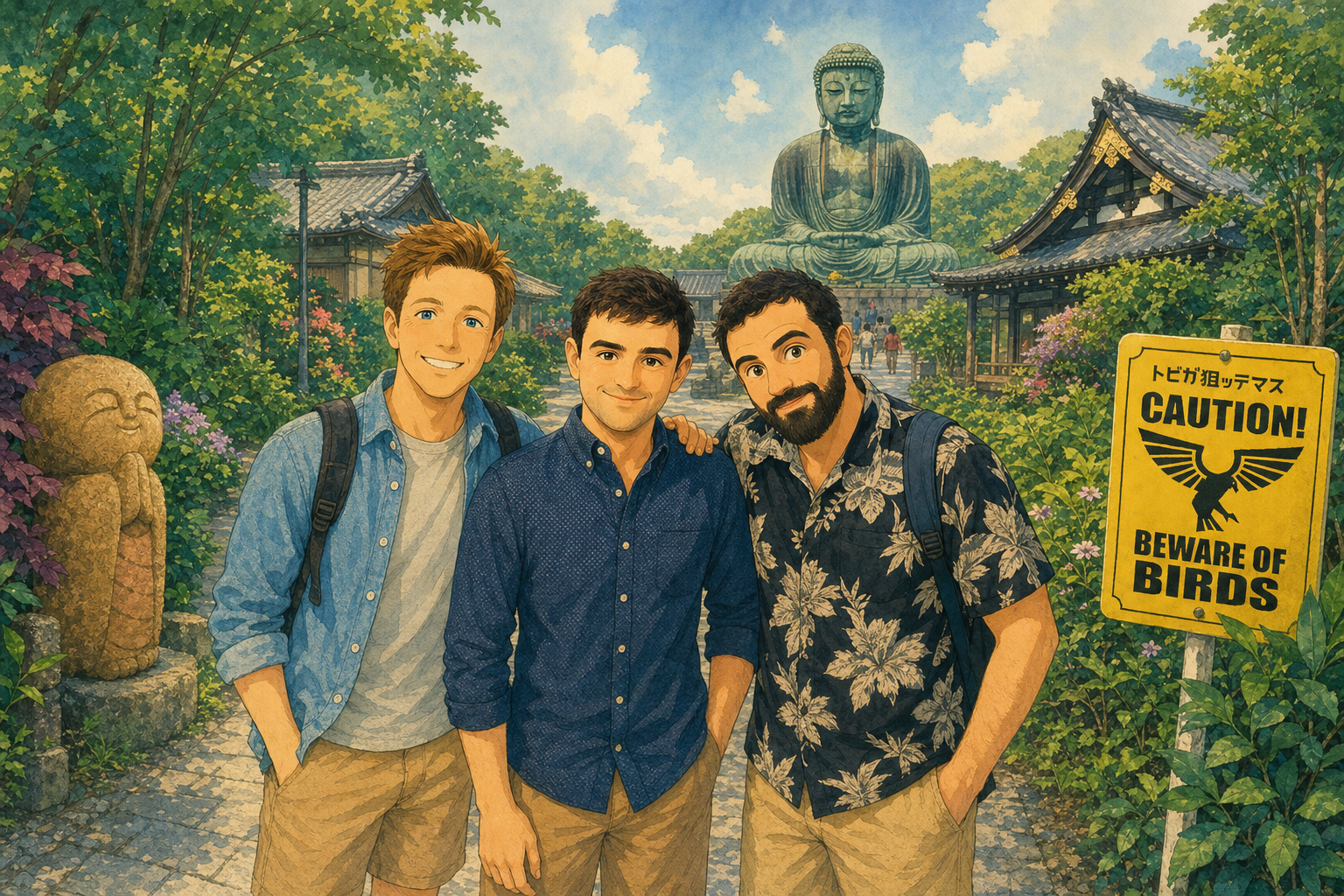 three backpackers grin
the Buddha watches them leave
his face says nothing